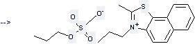 Sulfuric acid, dipropylester is used to produce 3-Propyl-2-methylnaphto[2,1-d]thiazolium propylsulfate